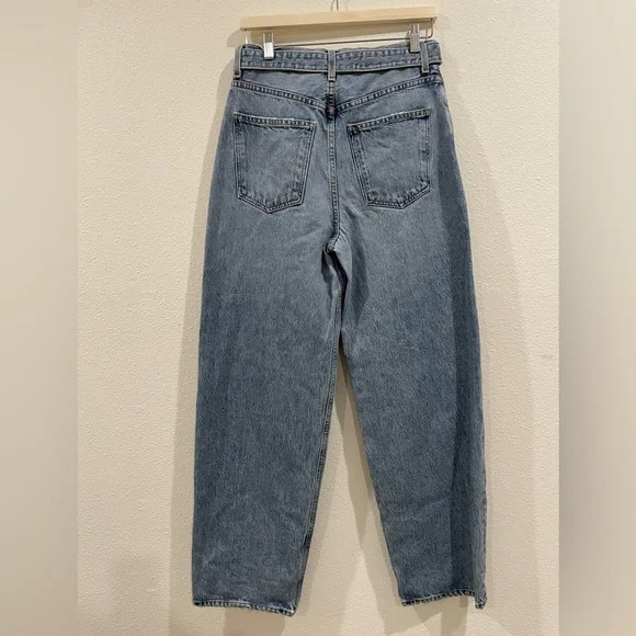 Agolde Belted Baggy Wide Leg Barrel Jeans Size 25 - Picture 6 of 8